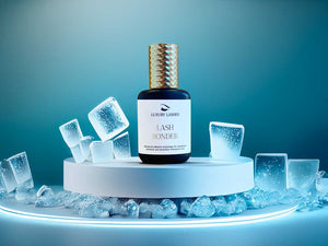Lash Bonder Luxury Lashes Ice Background