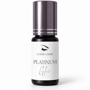 Luxury Lashes Platinum Glue professionele wimperlijm voor snelle hechting en maximale retentie bij wimperextensions.
